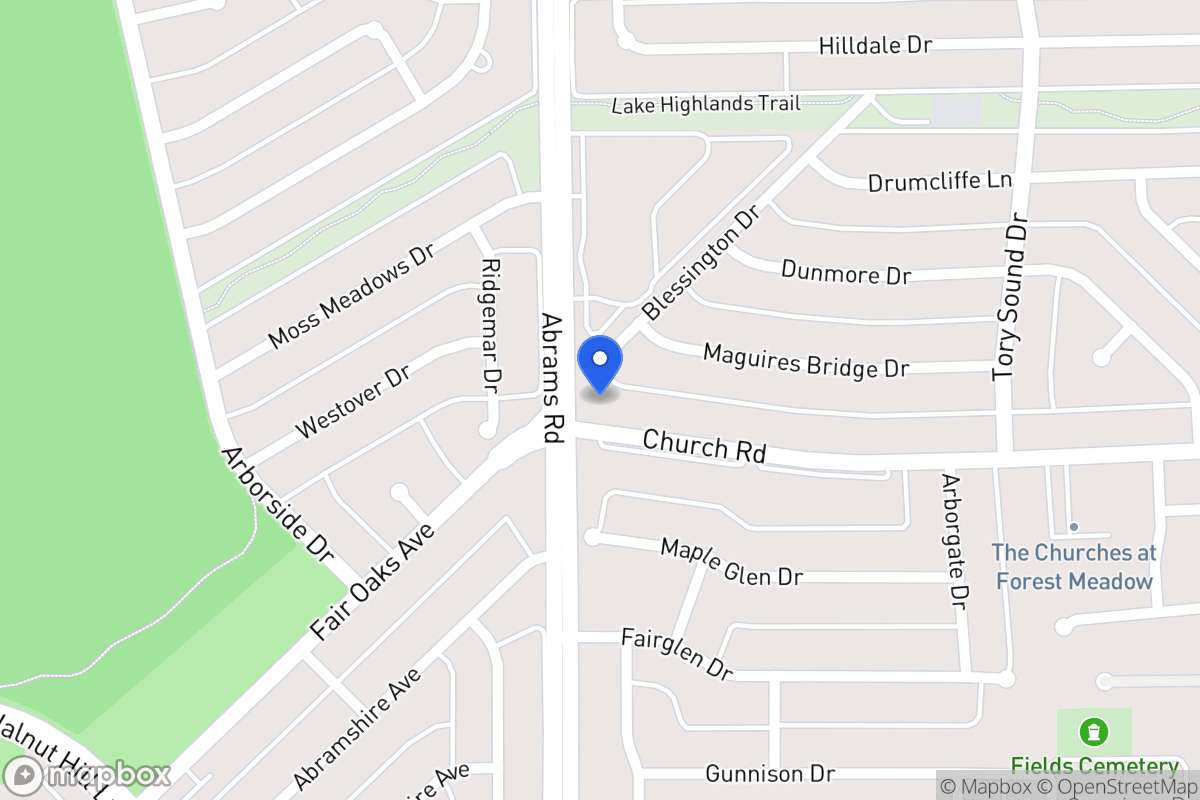Map of 9003 Church Rd