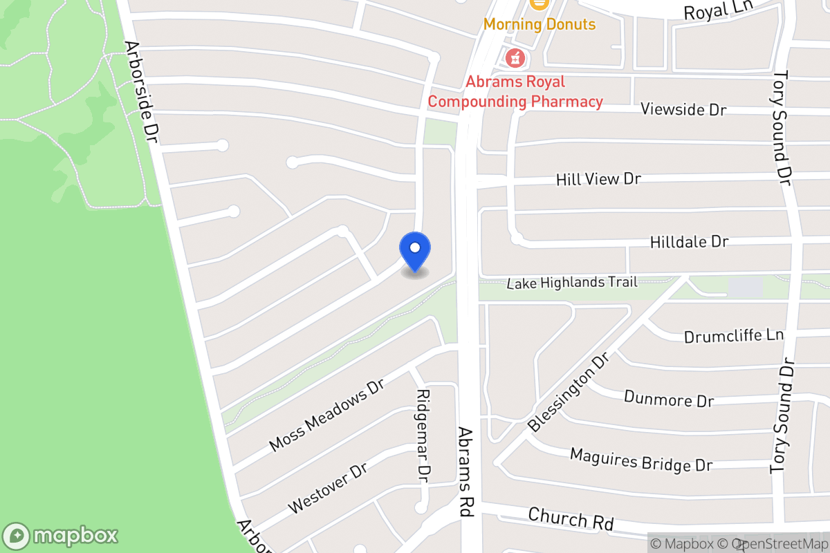 Map of 9526 Moss Haven Dr