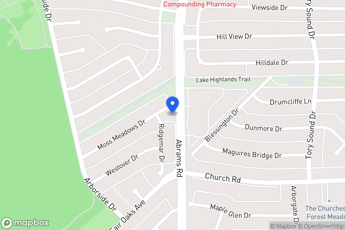 Map of 8072 Moss Meadows Dr