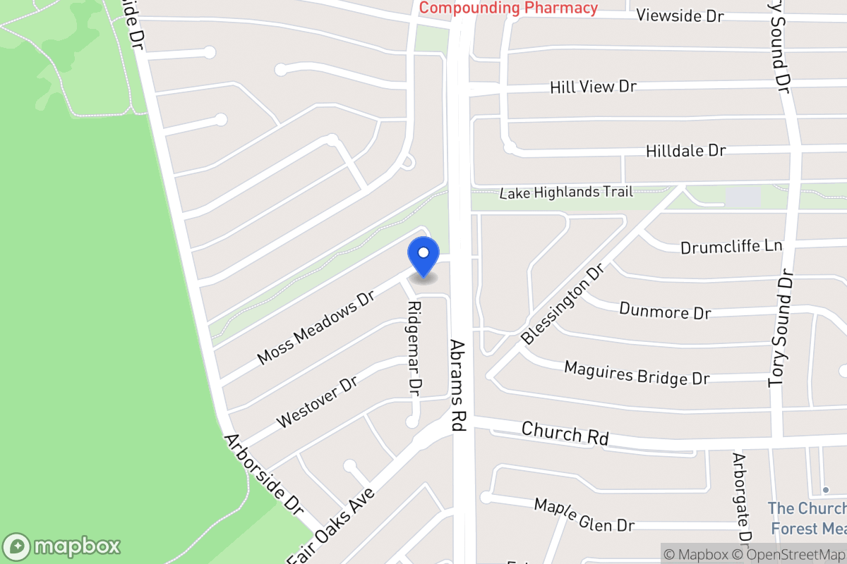 Map of 8068 Moss Meadows Dr