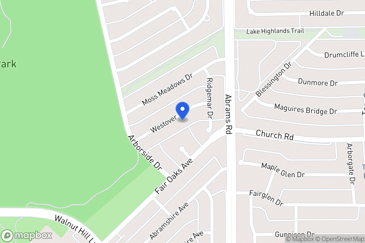 Map of 8030 Westover Dr