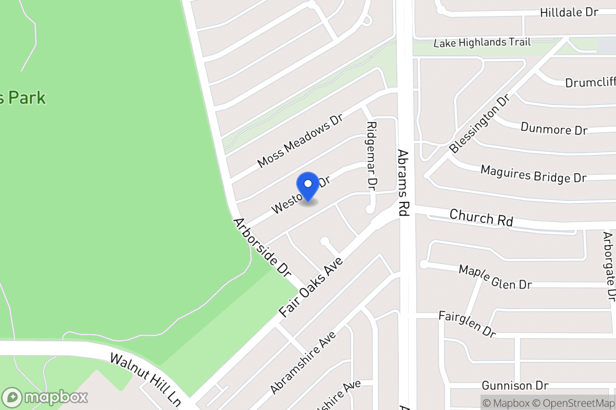 Map of 8022 Westover Dr