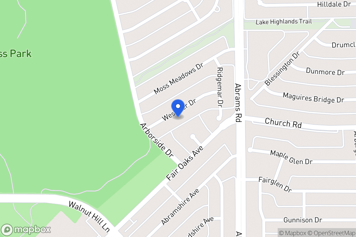 Map of 8018 Westover Dr