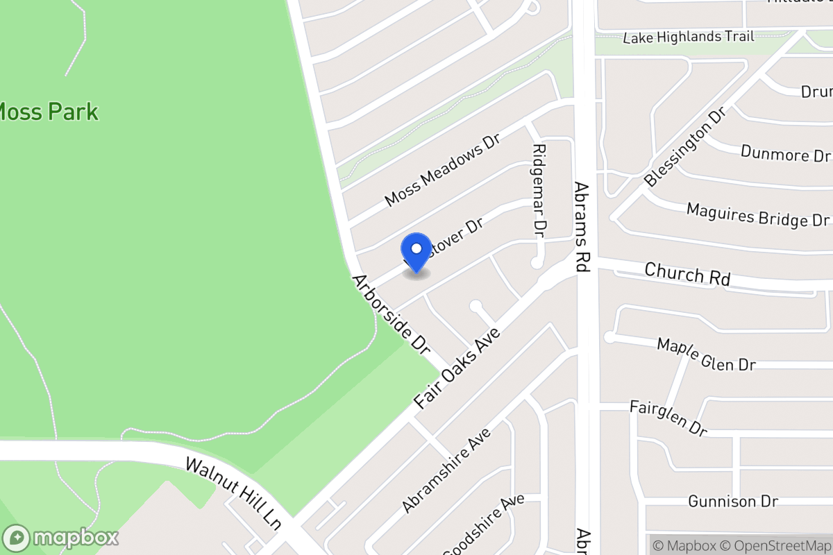 Map of 8010 Westover Dr