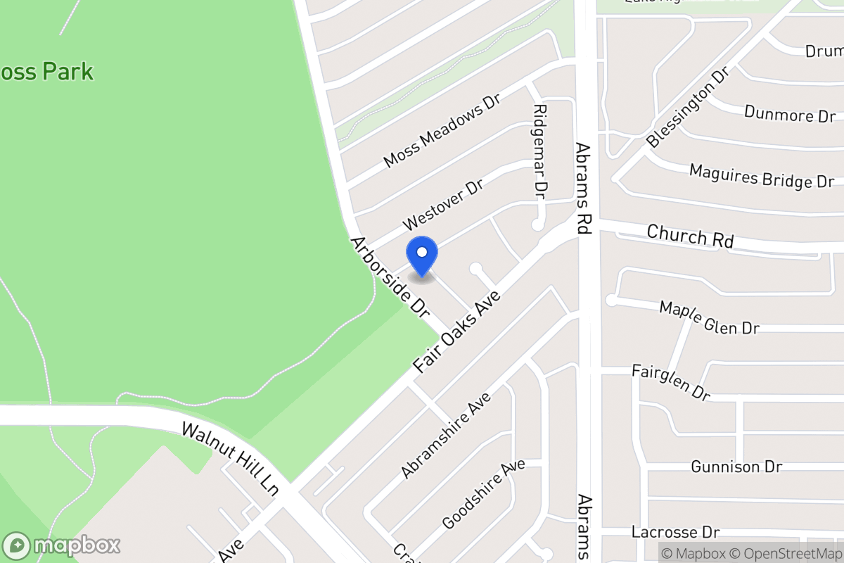 Map of 7714 Arborside Dr