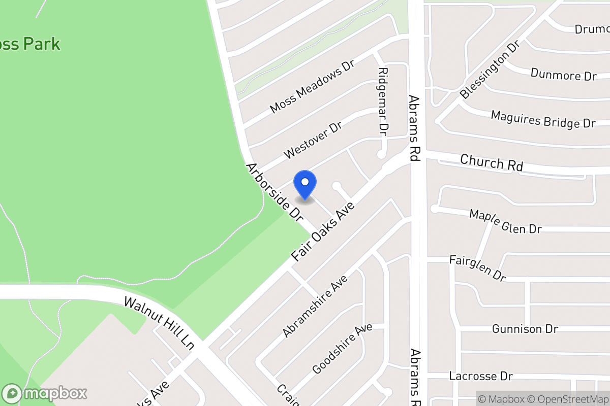 Map of 7710 Arborside Dr