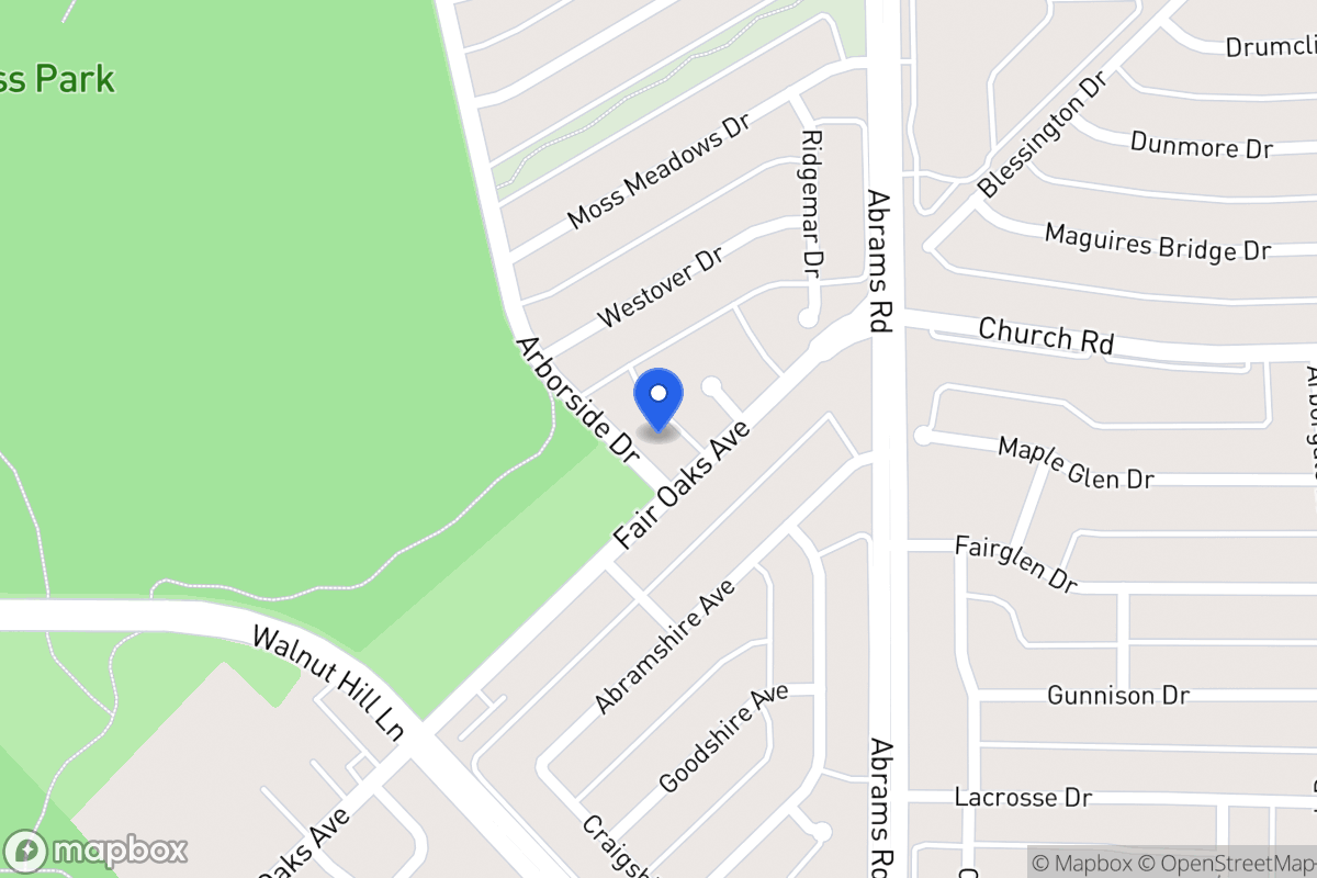 Map of 7706 Arborside Dr