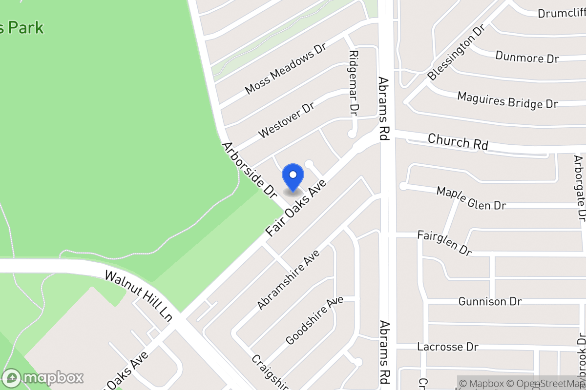 Map of 7702 Arborside Dr