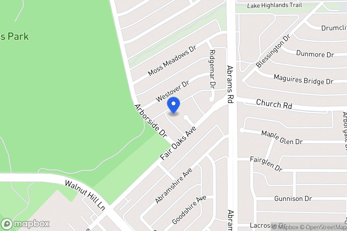 Map of 7711 Twisted Oaks Cir