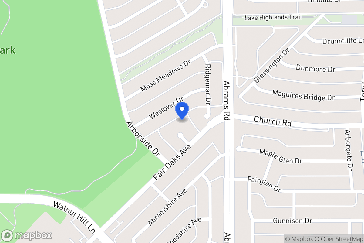 Map of 7710 Twisted Oaks Cir