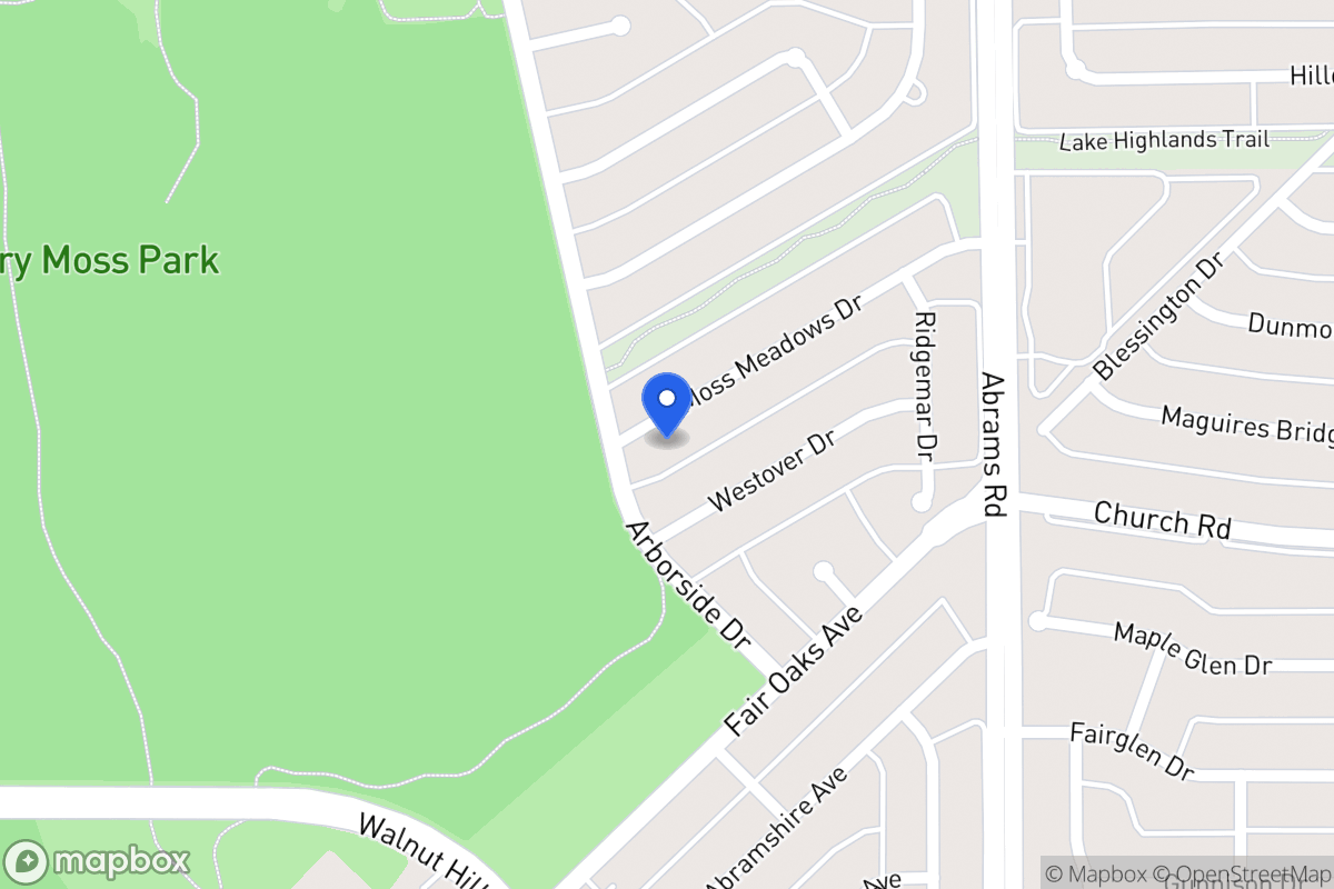 Map of 8006 Moss Meadows Dr