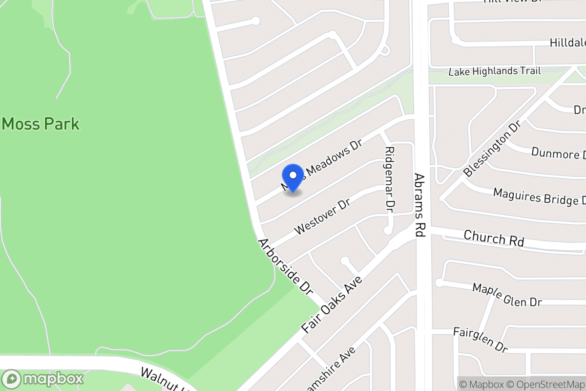 Map of 8014 Moss Meadows Dr