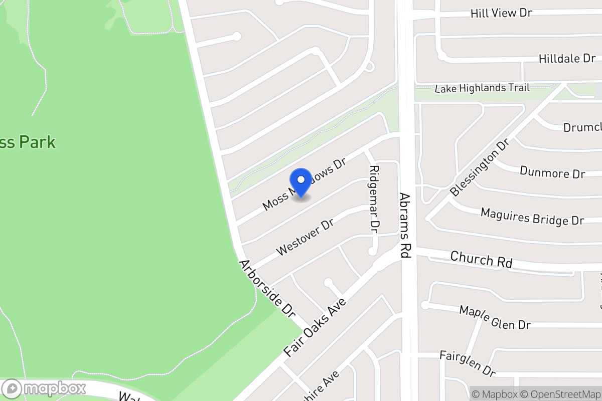 Map of 8026 Moss Meadows Dr
