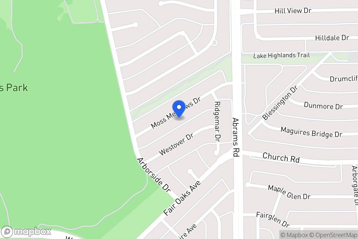 Map of 8030 Moss Meadows Dr