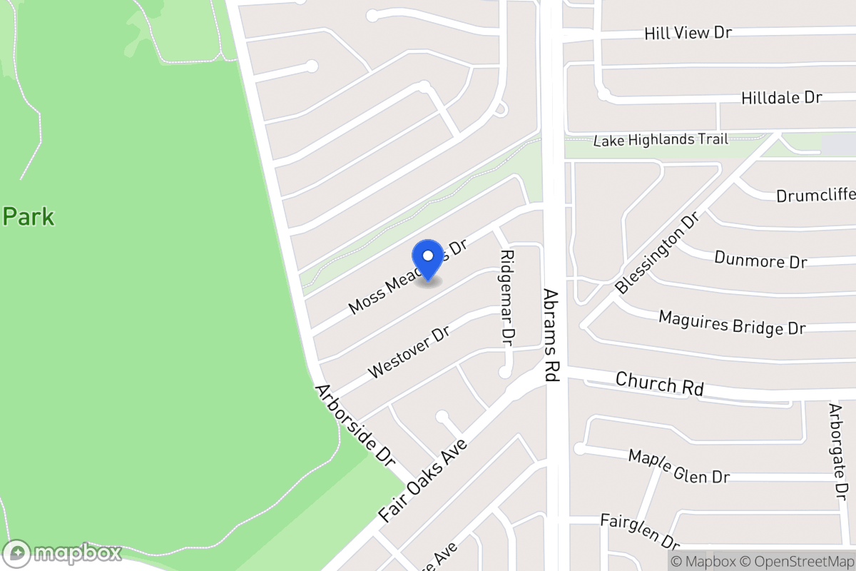 Map of 8034 Moss Meadows Dr