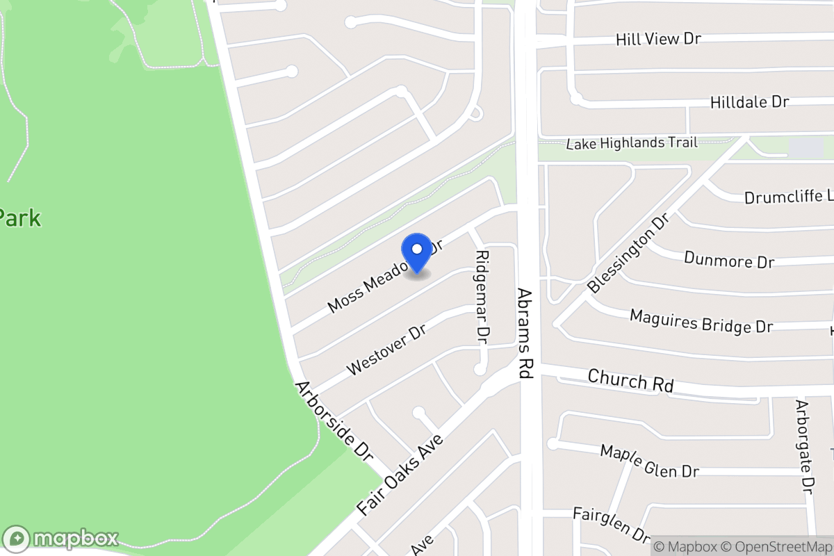 Map of 8038 Moss Meadows Dr