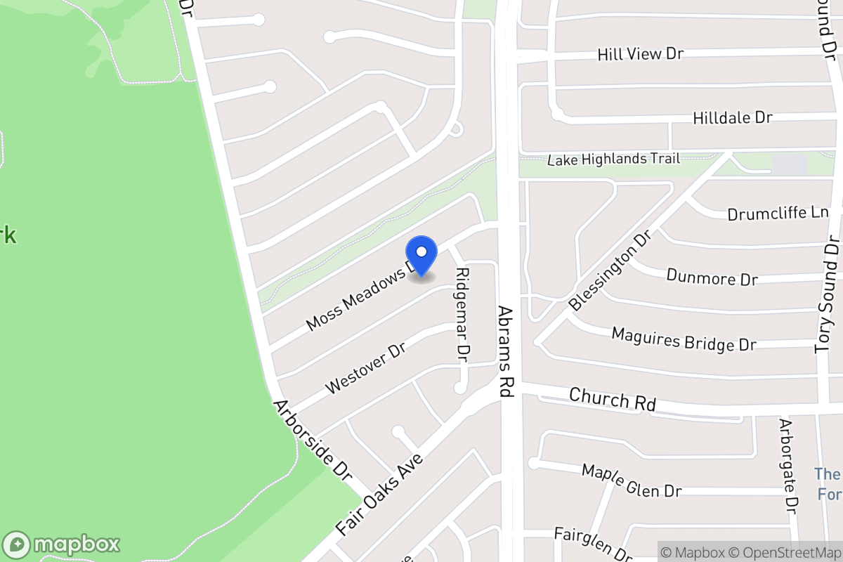 Map of 8046 Moss Meadows Dr