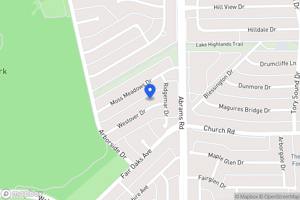Map of 8043 Westover Dr