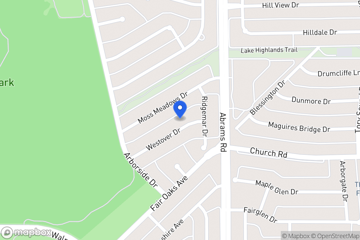 Map of 8039 Westover Dr