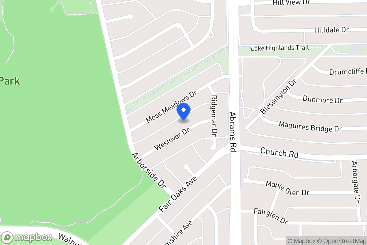 Map of 8035 Westover Dr