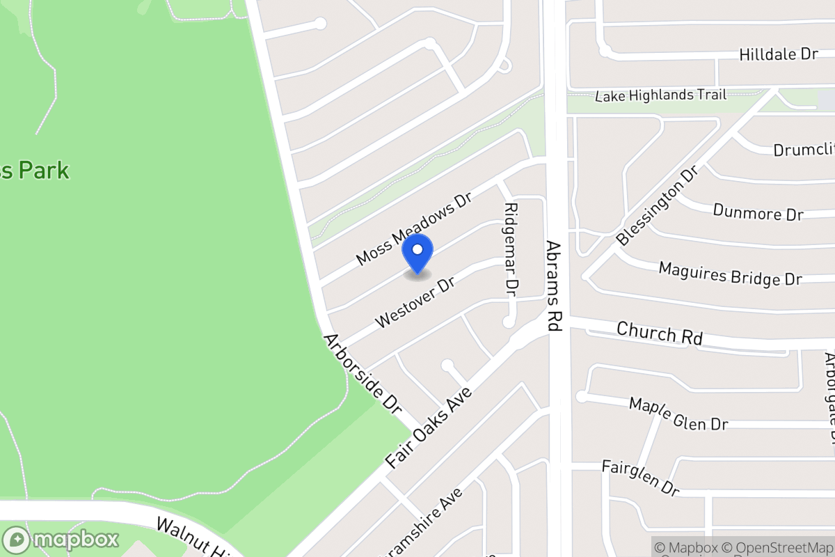 Map of 8027 Westover Dr