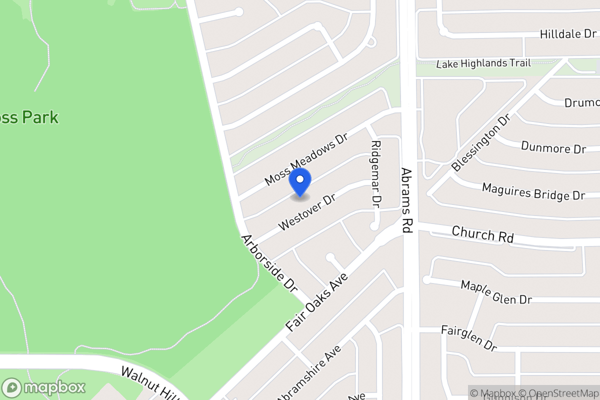 Map of 8023 Westover Dr