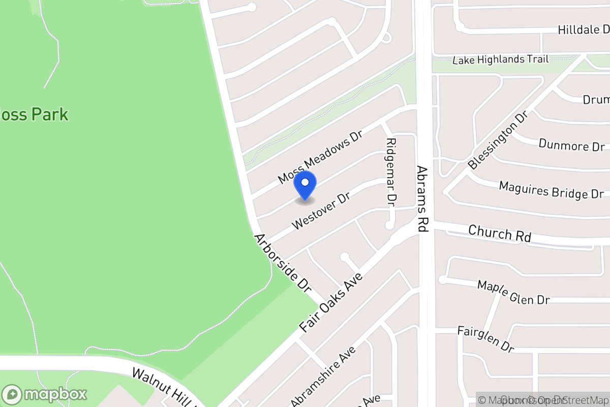 Map of 8019 Westover Dr
