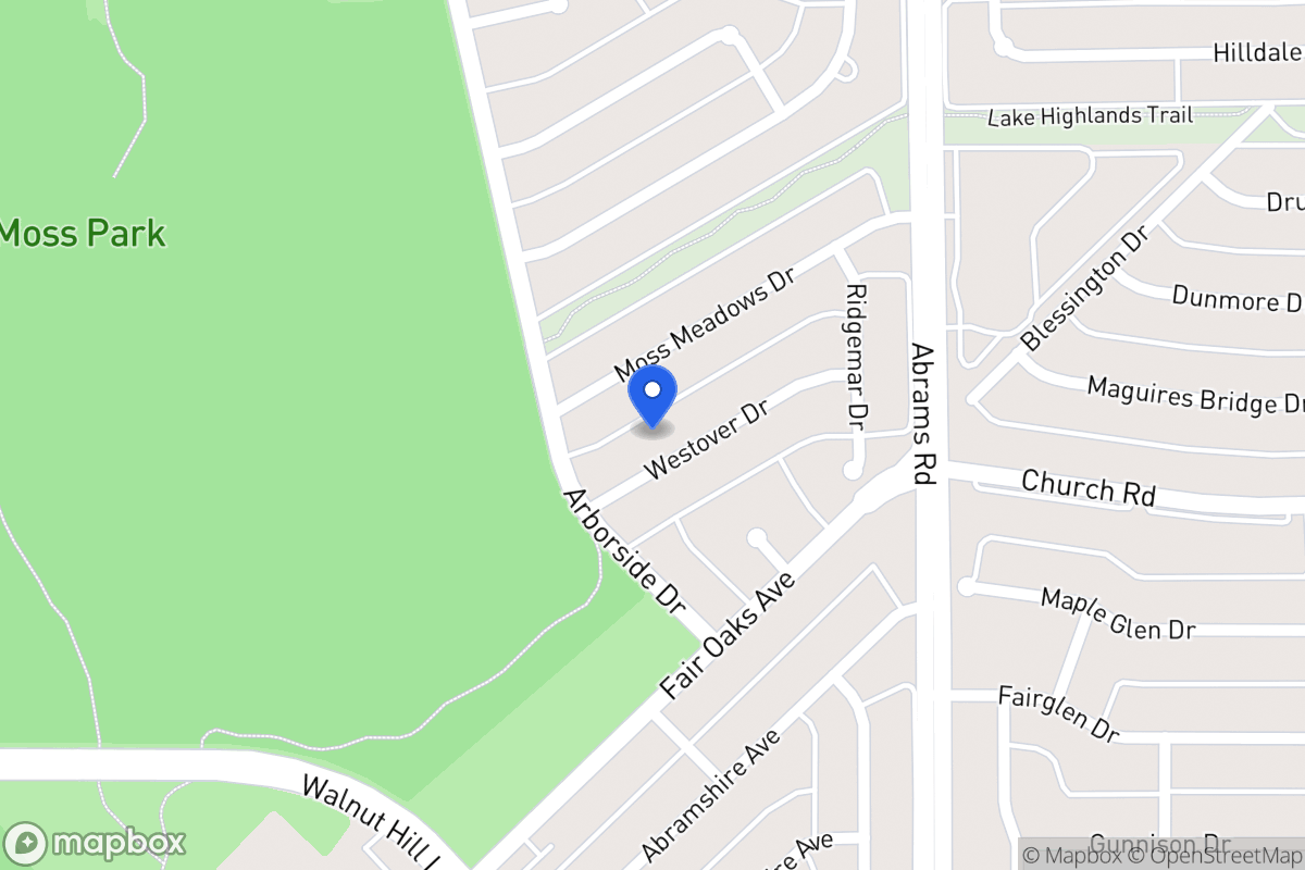 Map of 8015 Westover Dr