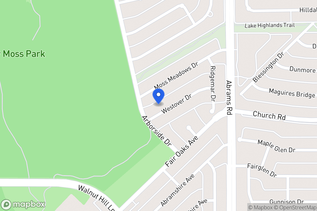Map of 8009 Westover Dr
