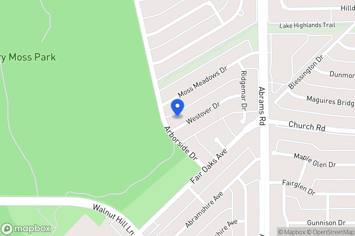 Map of 8005 Westover Dr