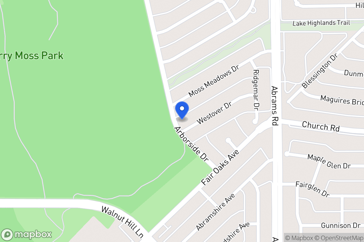 Map of 8001 Westover Dr