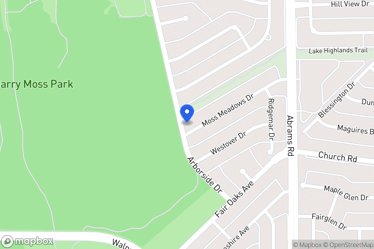 Map of 8001 Moss Meadows Dr