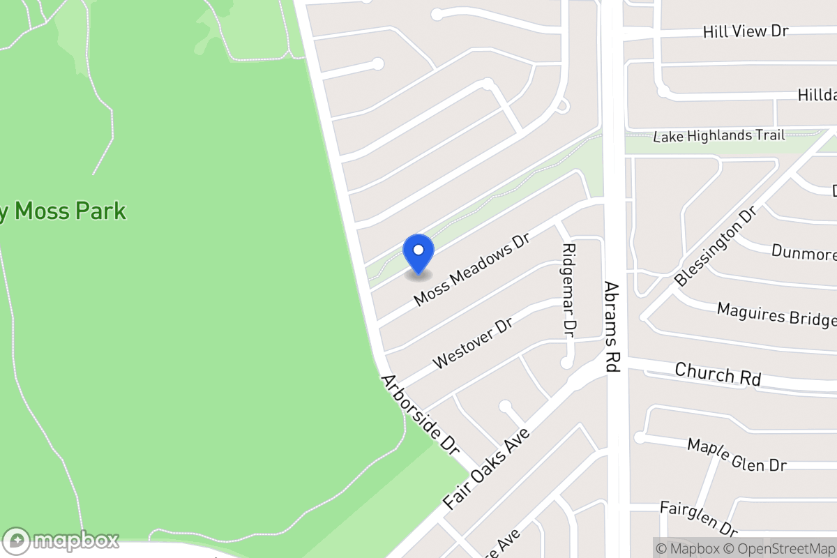 Map of 8015 Moss Meadows Dr