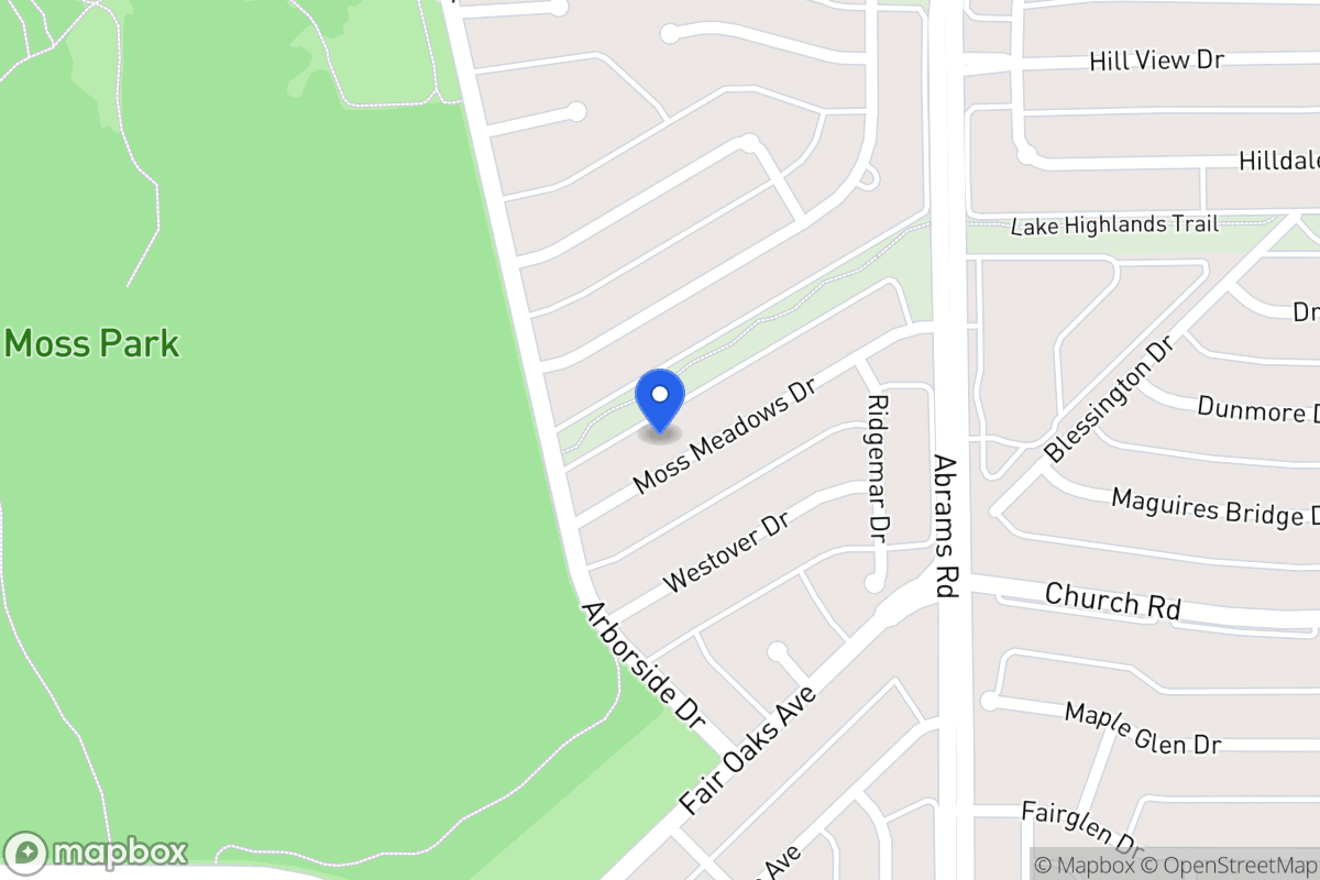 Map of 8019 Moss Meadows Dr