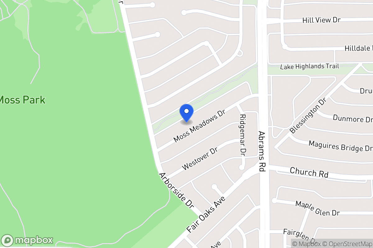 Map of 8023 Moss Meadows Dr