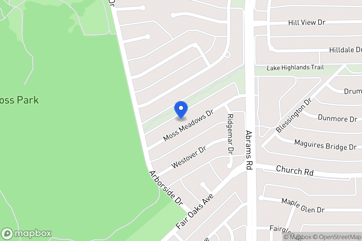 Map of 8027 Moss Meadows Dr