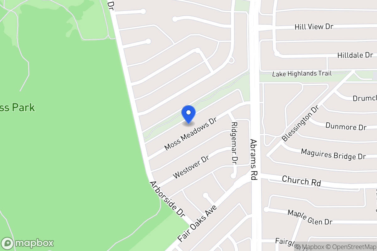 Map of 8031 Moss Meadows Dr