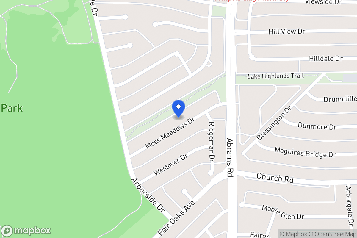 Map of 8039 Moss Meadows Dr
