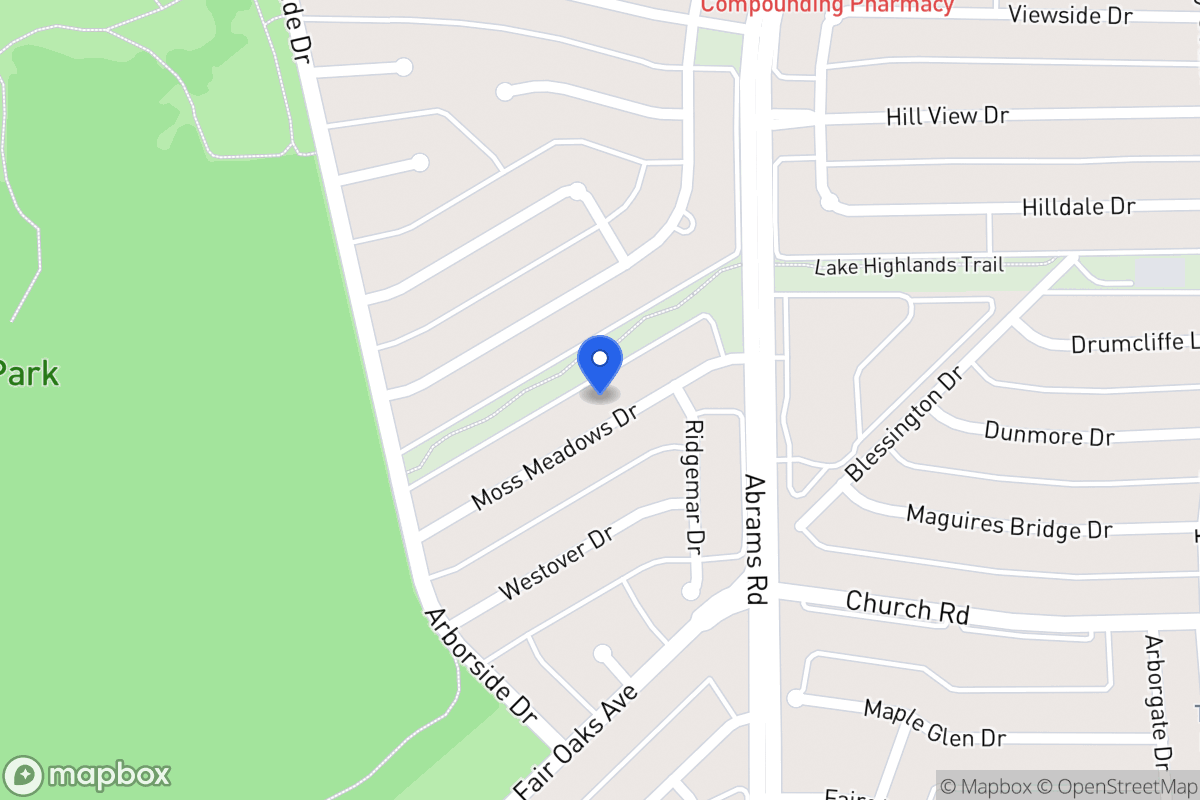 Map of 8043 Moss Meadows Dr