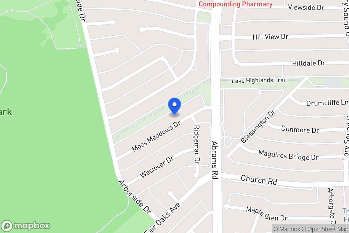 Map of 8047 Moss Meadows Dr