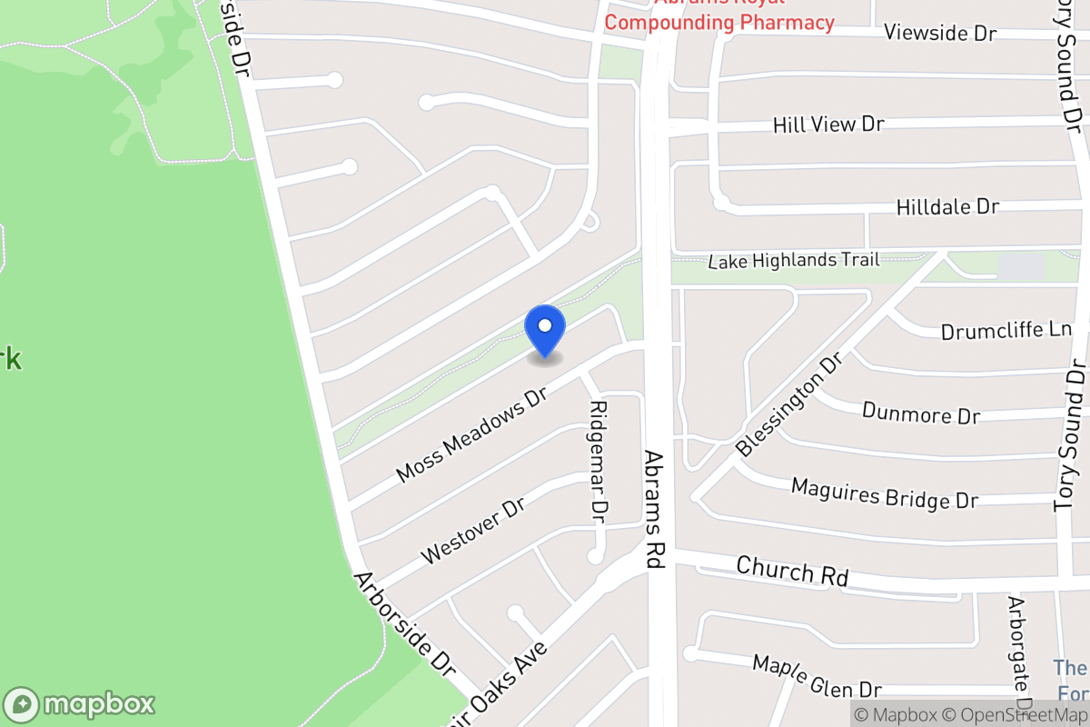 Map of 8051 Moss Meadows Dr