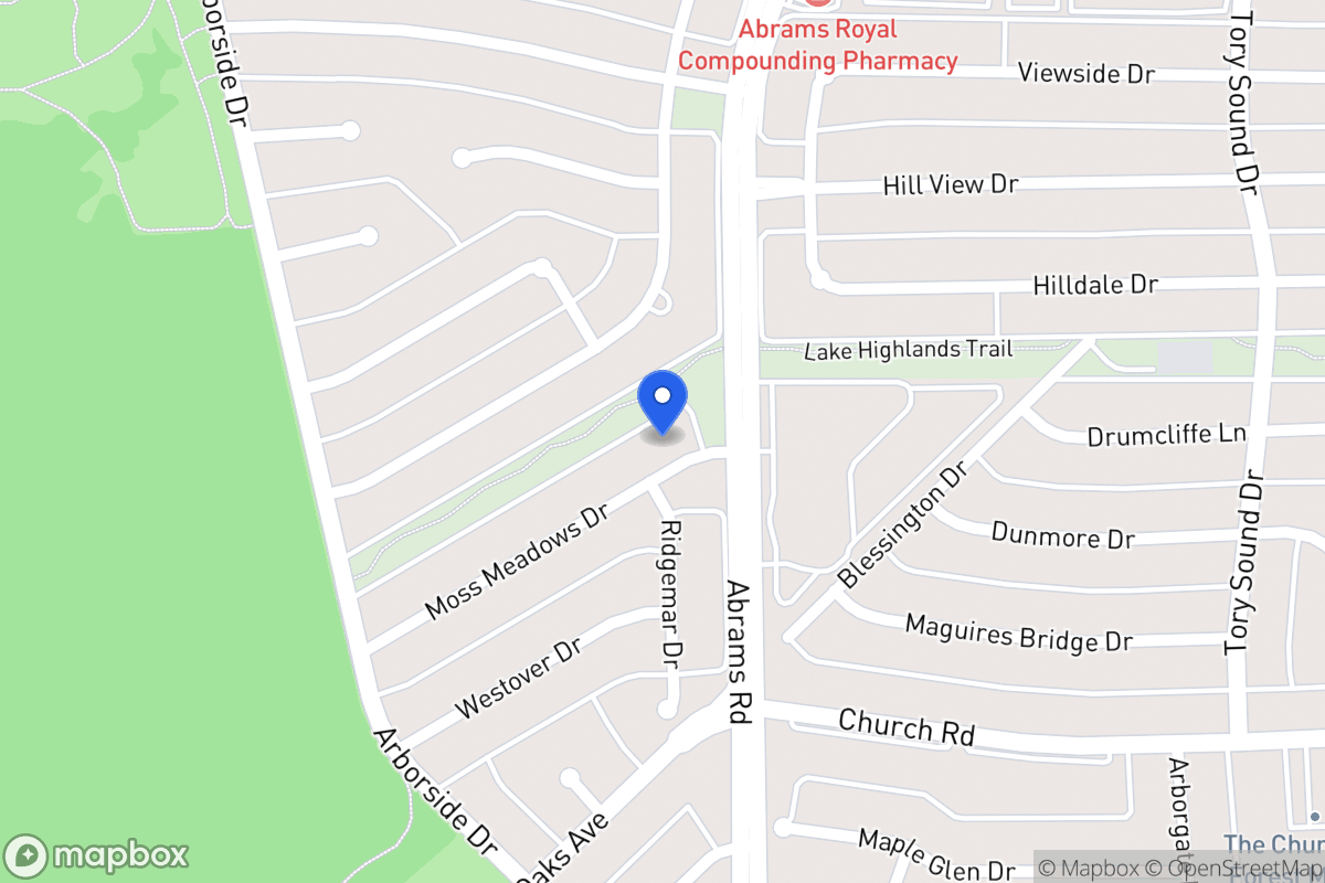 Map of 8063 Moss Meadows Dr