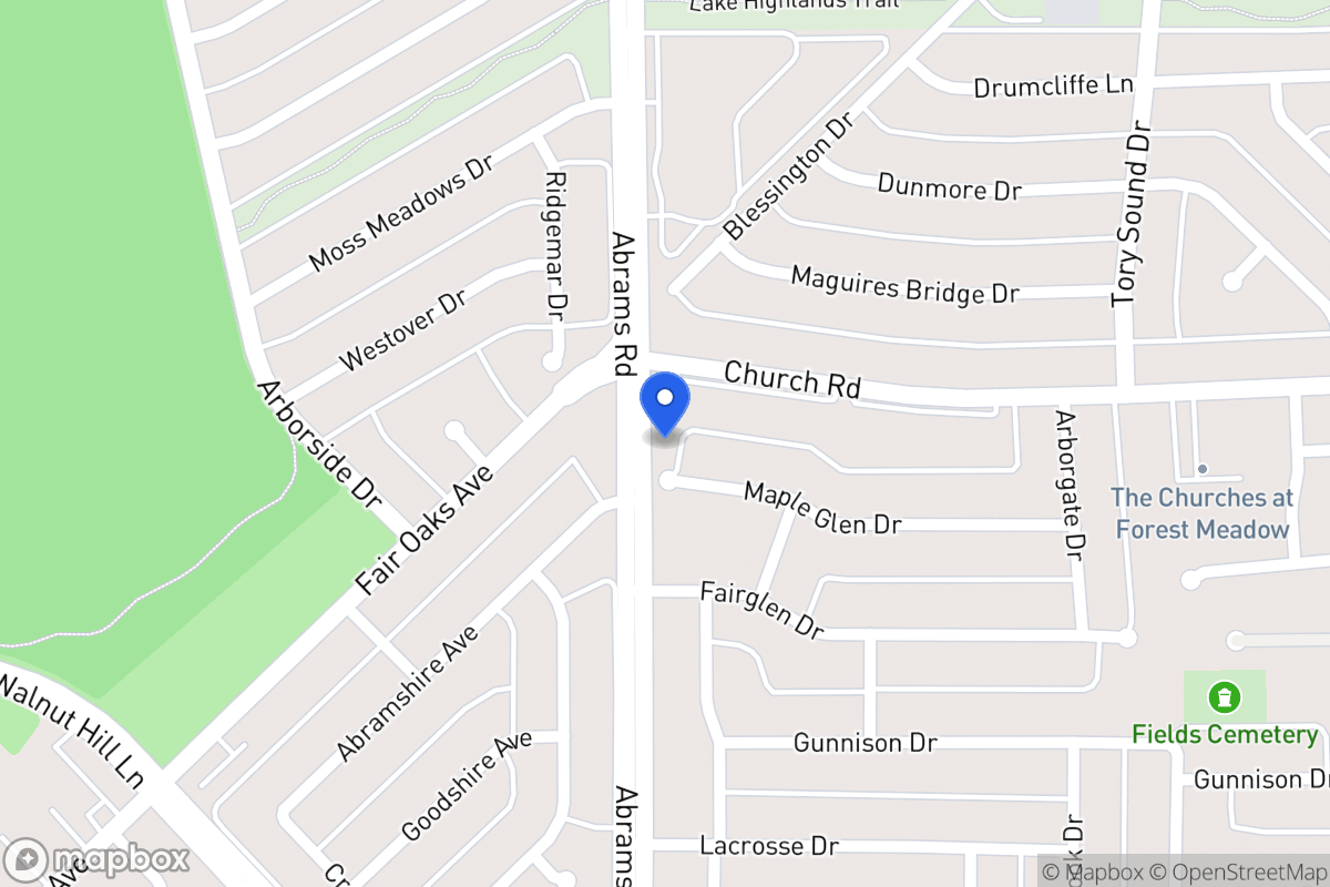 Map of 8903 Maple Glen Dr