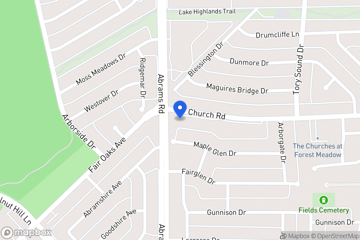 Map of 9004 Church Rd
