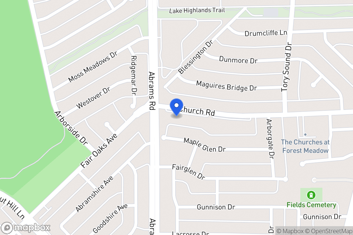 Map of 9006 Church Rd