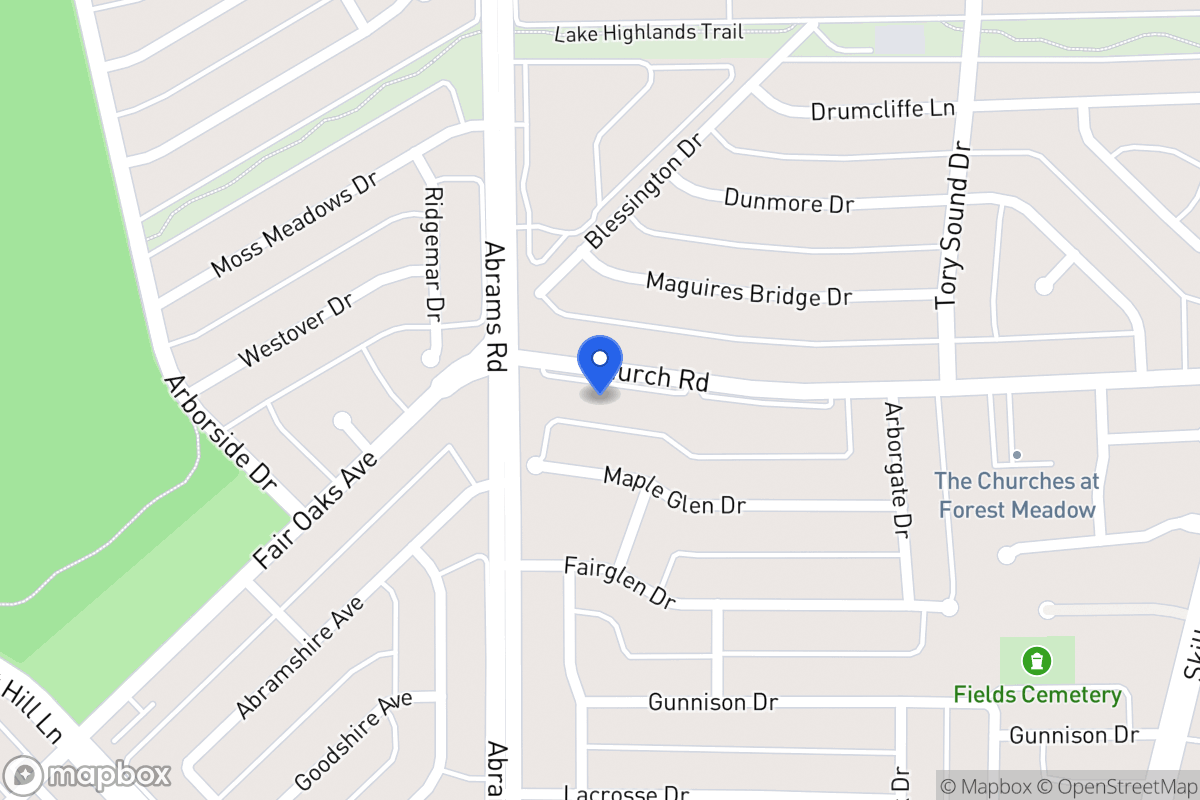 Map of 9010 Church Rd