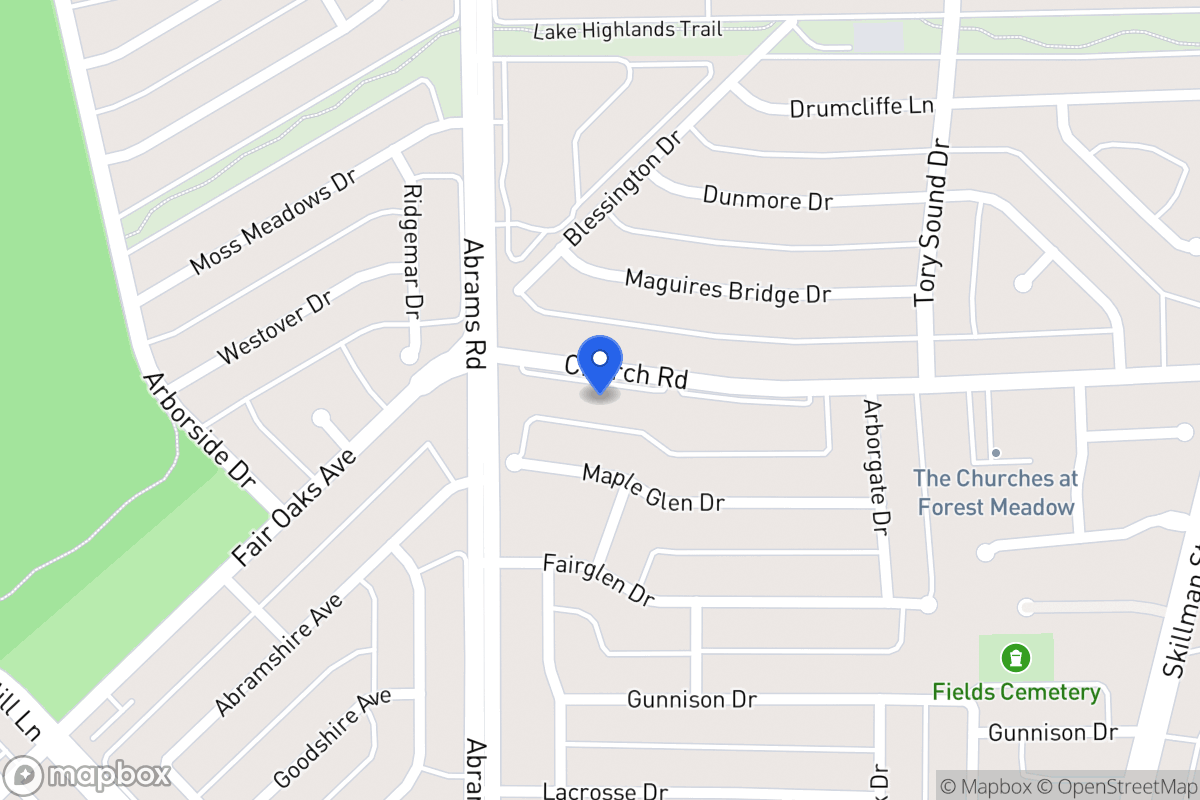 Map of 9014 Church Rd