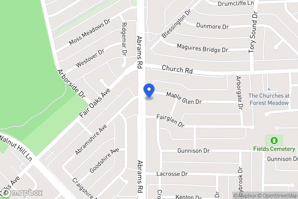 Map of 8904 Maple Glen Dr