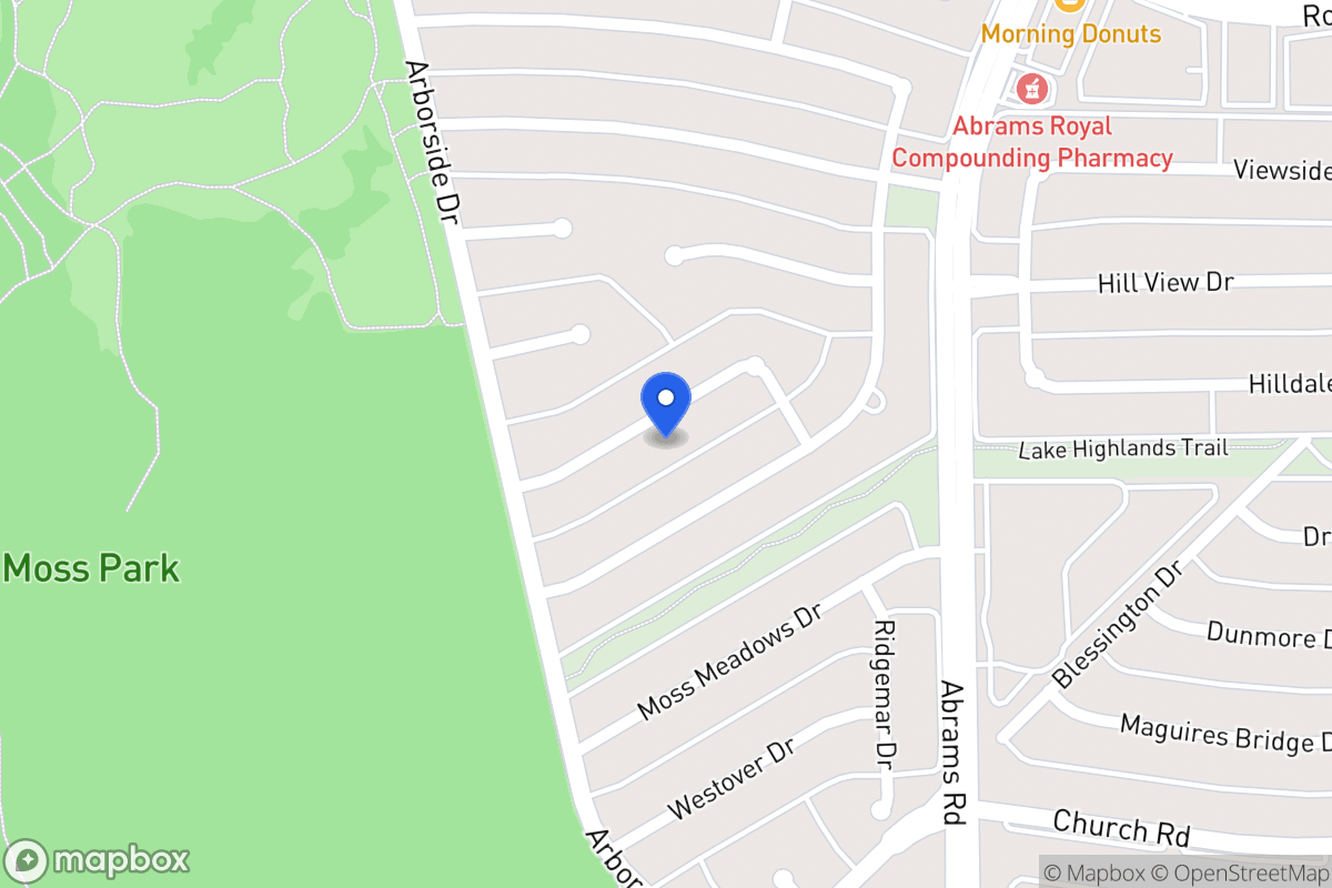 Map of 9218 Westpark Dr