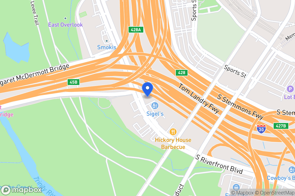Map of 434 S Riverfront Blvd
